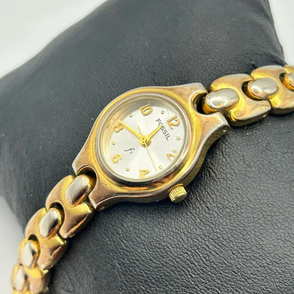 Fossil F2 Gold Silver Stainless Steel Women’s Watch, 22mm